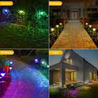 Luzes postas solares impermeáveis Constant And RGB do jardim IP65 para a decoração