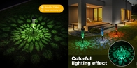 Luzes solares decorativas para paisagem LED chão RGB luz jardim jardim