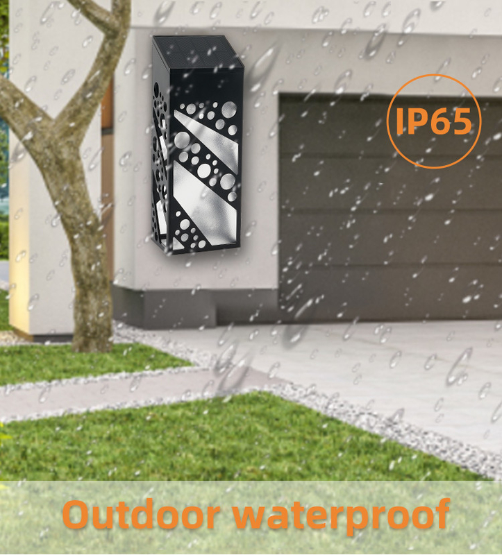 Luz solar da parede do retângulo IP65 impermeável de alta qualidade para a decoração exterior