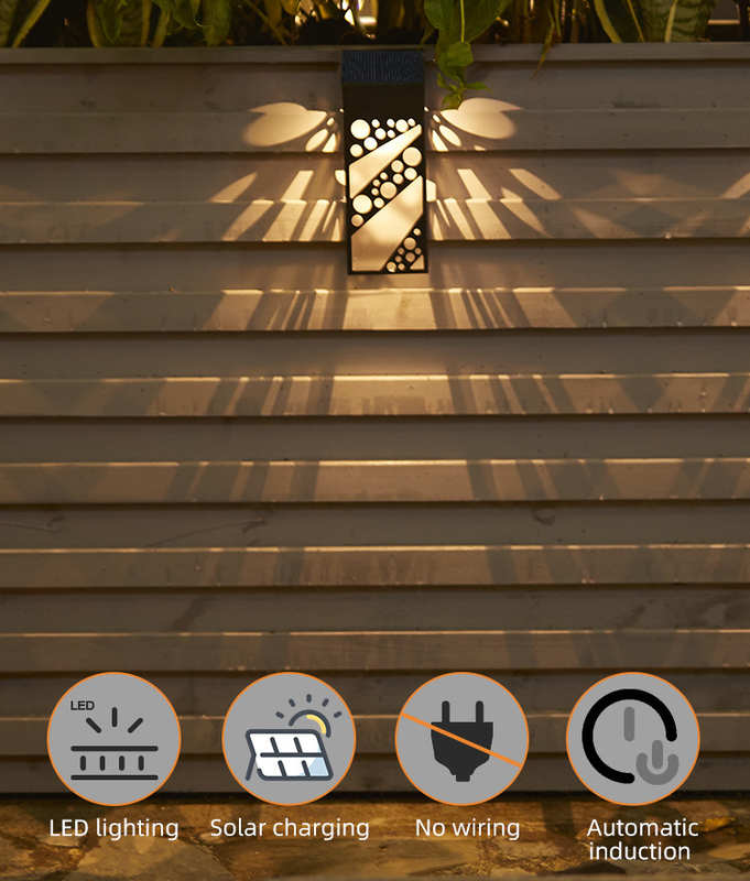 Luz solar da parede do retângulo IP65 impermeável de alta qualidade para a decoração exterior