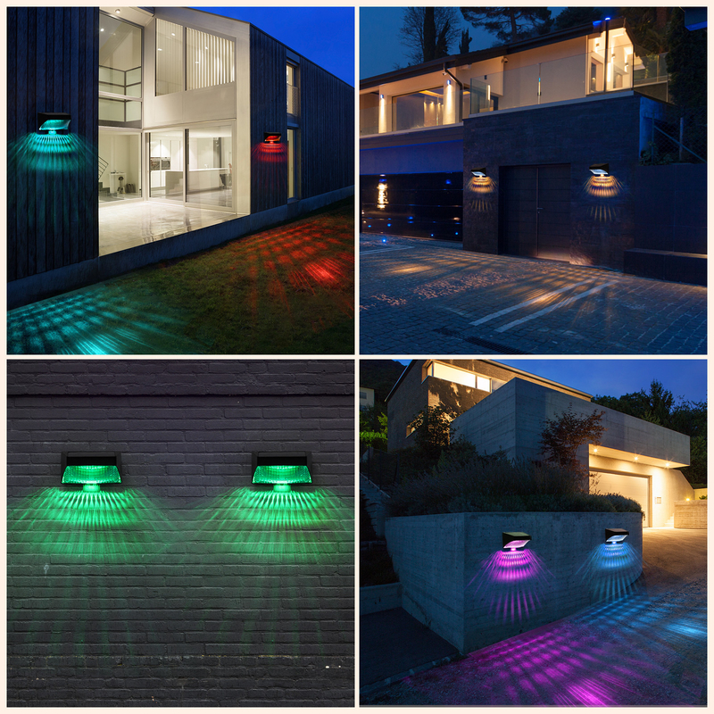 Do ABS solar exterior decorativo das luzes do OEM IP65 luz posta solar do jardim