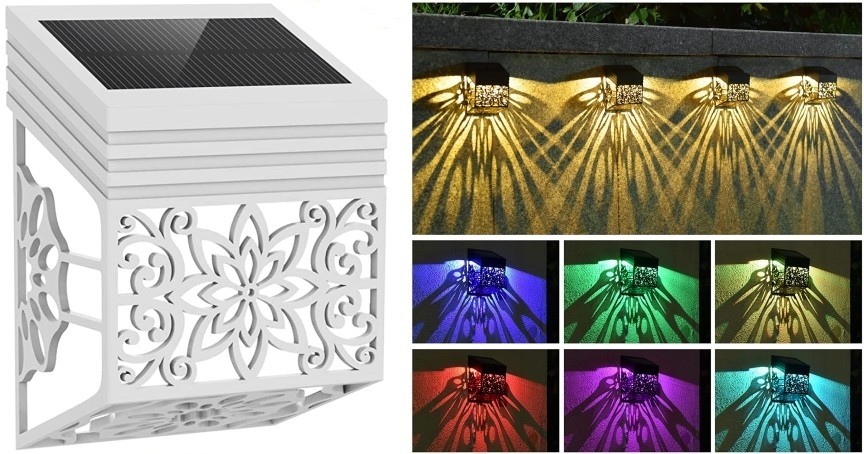 A cerca solar do projeto original do teste padrão ilumina a luz durável do jardim do waterprooof exterior da iluminação do diodo emissor de luz