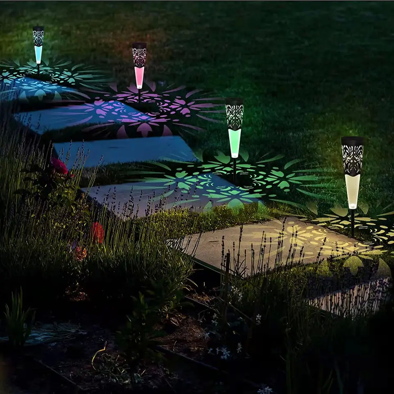 Caminho Escalão Luzes solares LED constante ON/OFF Iluminação externa moderna e ecológica