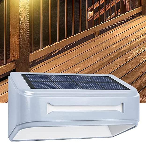 7 cores luz solar de jardim exterior alumínio atmosfera lâmpada vedação à prova d'água luz montada na parede