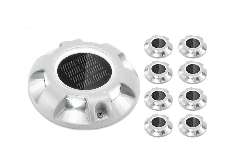 Aviso externo LED lâmpadas solares de entrada 165g para calçada jardim caminho pátio lâmpadas solares passo