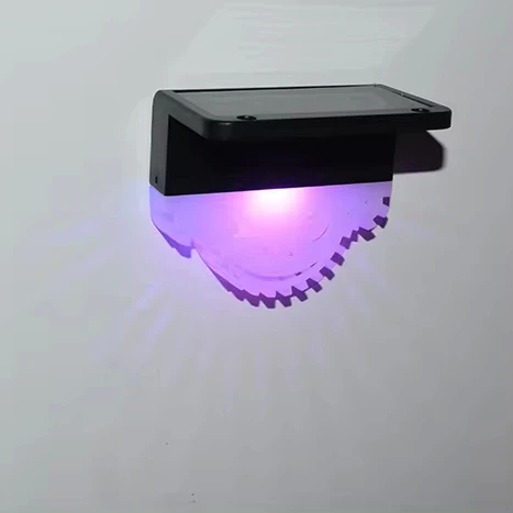 Lâmpadas de jardim LED a energia solar com modos de piscar constante e de desaparecimento Painel de silício monocristalino