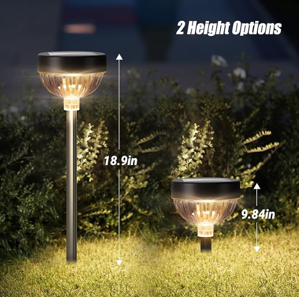 IP65 resistente à água ABS PC LED Iluminação solar de jardim com 100LM Intensidade de luz / 600mAh Bateria Capacidade