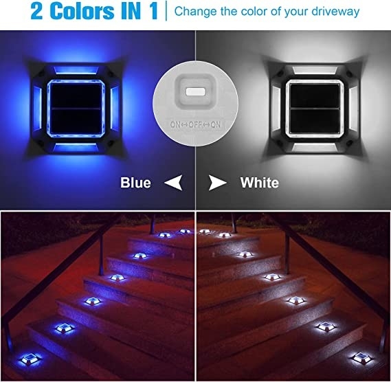 IP67 resistente à água Solar LED Dock Lights Led Deck Lamp For Step Sidewalk Stair Garden Ground Pathway