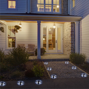 IP67 resistente à água Solar LED Dock Lights Led Deck Lamp For Step Sidewalk Stair Garden Ground Pathway