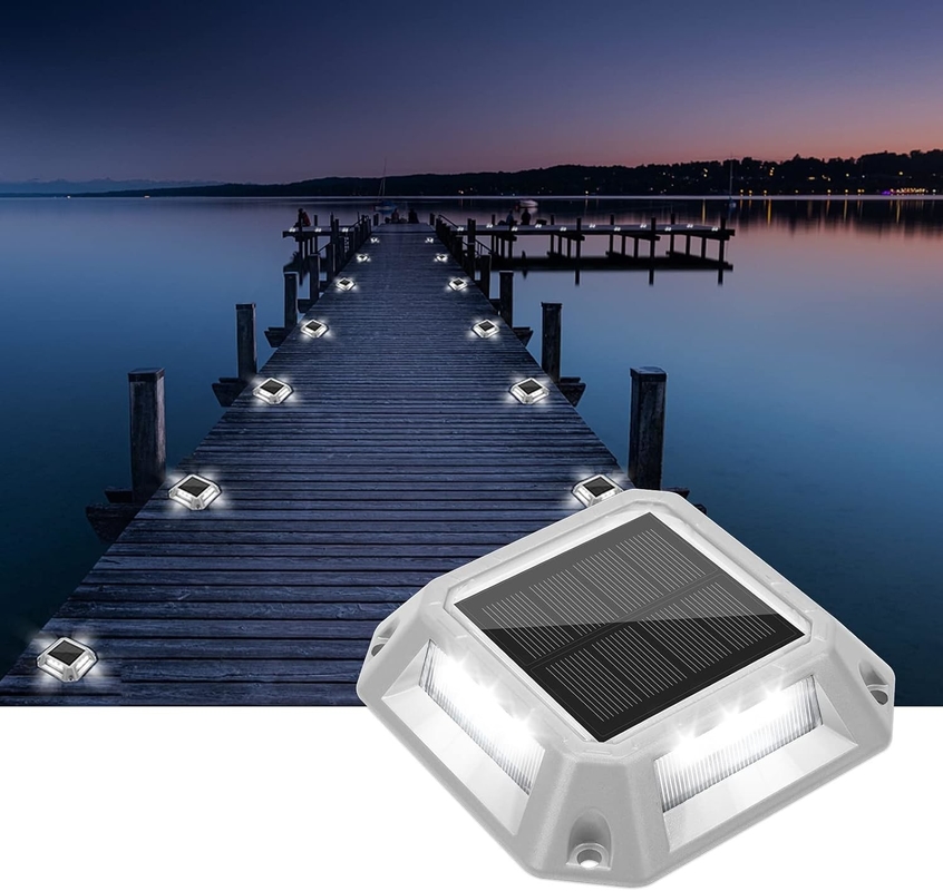 IP67 resistente à água Solar LED Dock Lights Led Deck Lamp For Step Sidewalk Stair Garden Ground Pathway
