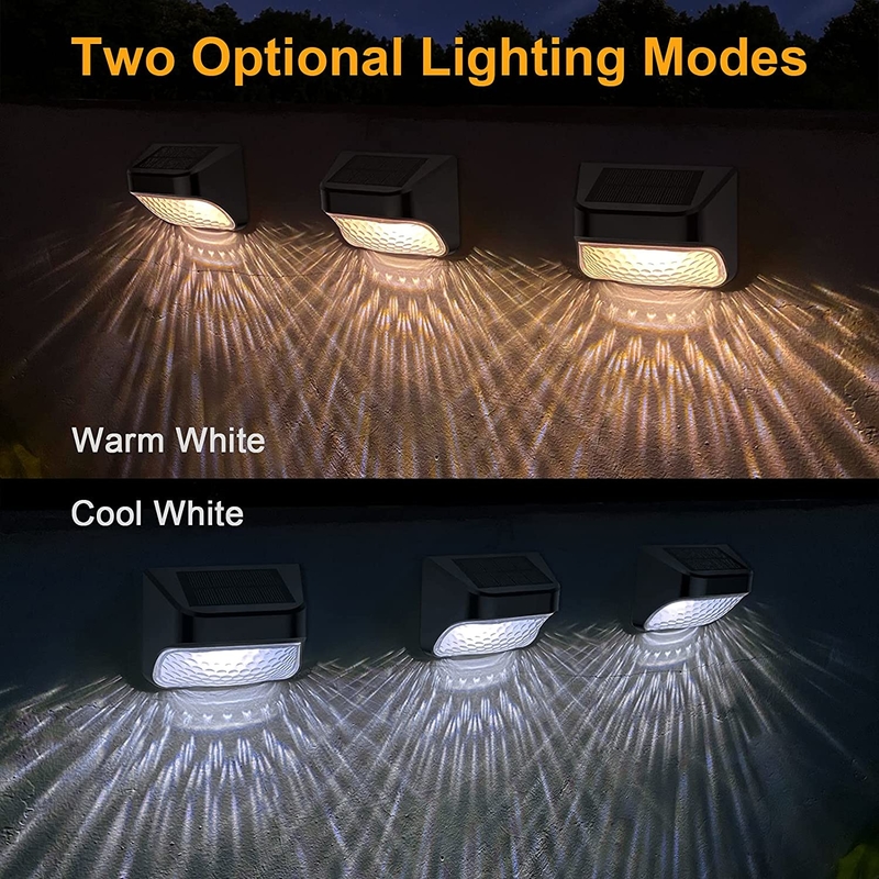 Lâmpada solar de parede LED exterior Lâmpada solar de jardim à prova d'água Para porta de escada do pátio