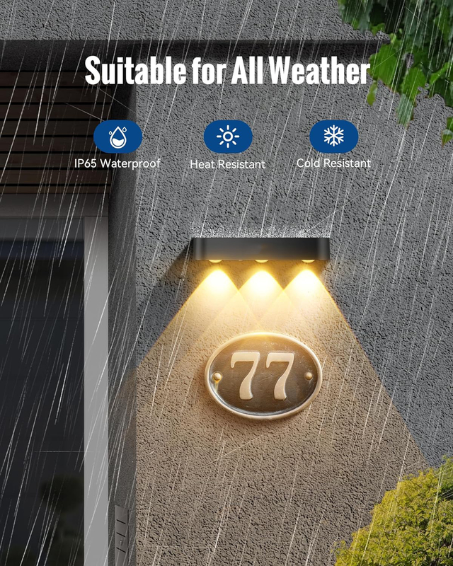 Lâmpadas solares LED ecológicas para decoração exterior com 8 luzes solares à prova d'água