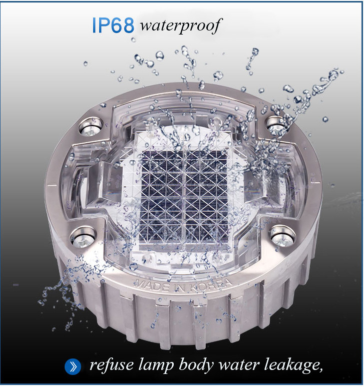 LED Solar Rodas 2V resistente à água IP68 0,825KG sinalizadores de segurança iluminados