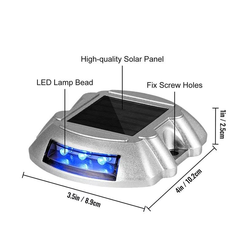 Lâmpada solar de doca resistente à temperatura com caixa de alumínio 2V Voltagem Fonte de luz LED branca