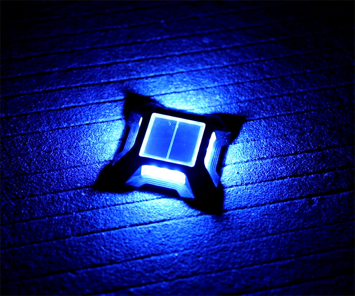 IP 68 Iluminação solar LED à prova d'água Iluminação de terraço solar exterior Decorativa Iluminação de terraço para pátio