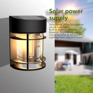 Lâmpada de parede solar LED