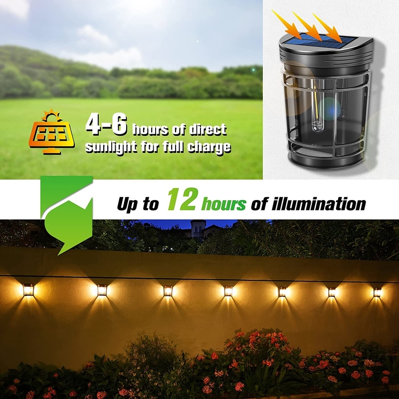 Lâmpada de parede solar LED