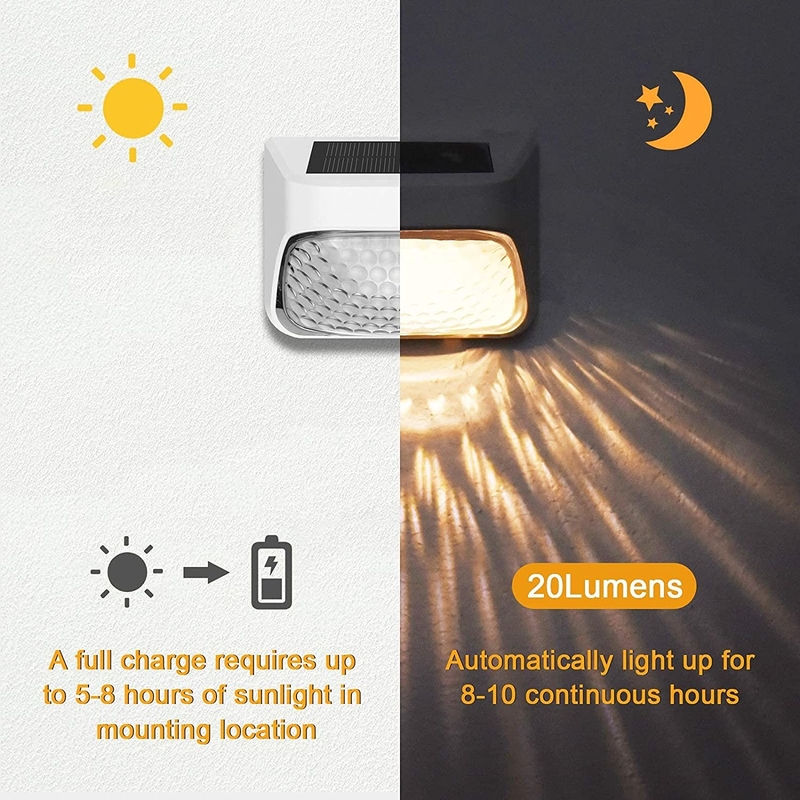 RGB Quente Branco Solar Fecho de Luz IP65 Nível à prova d'água Silício monocristalino 15 Horas Tempo de Trabalho