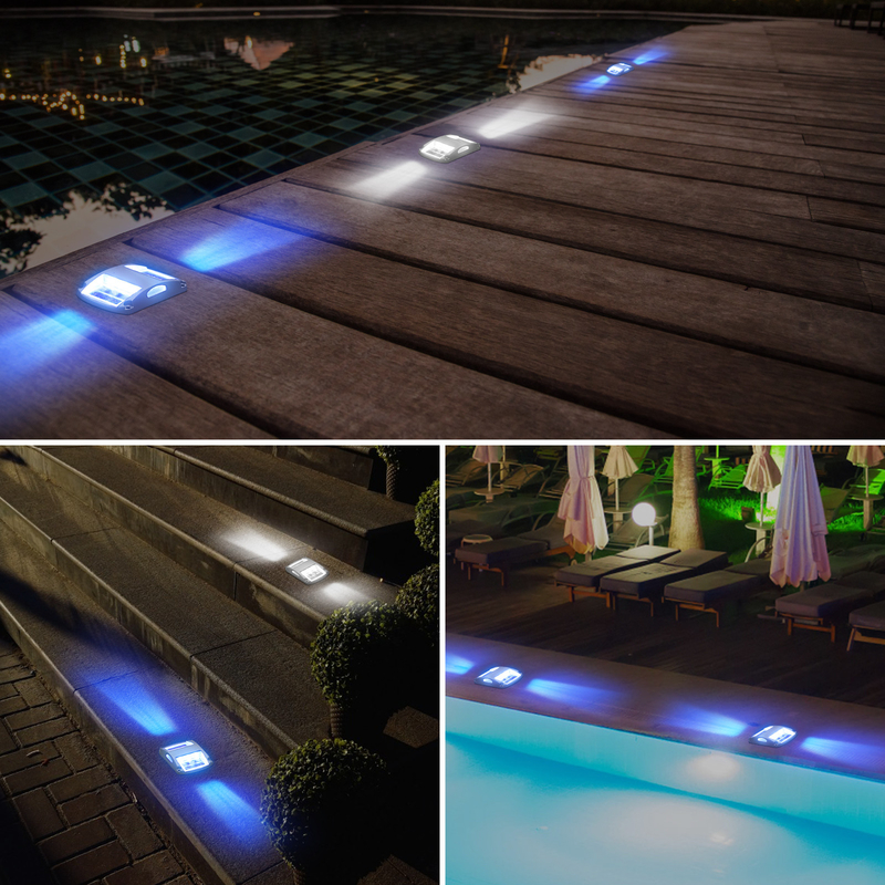 Iluminação solar de terraço exterior à prova d'água