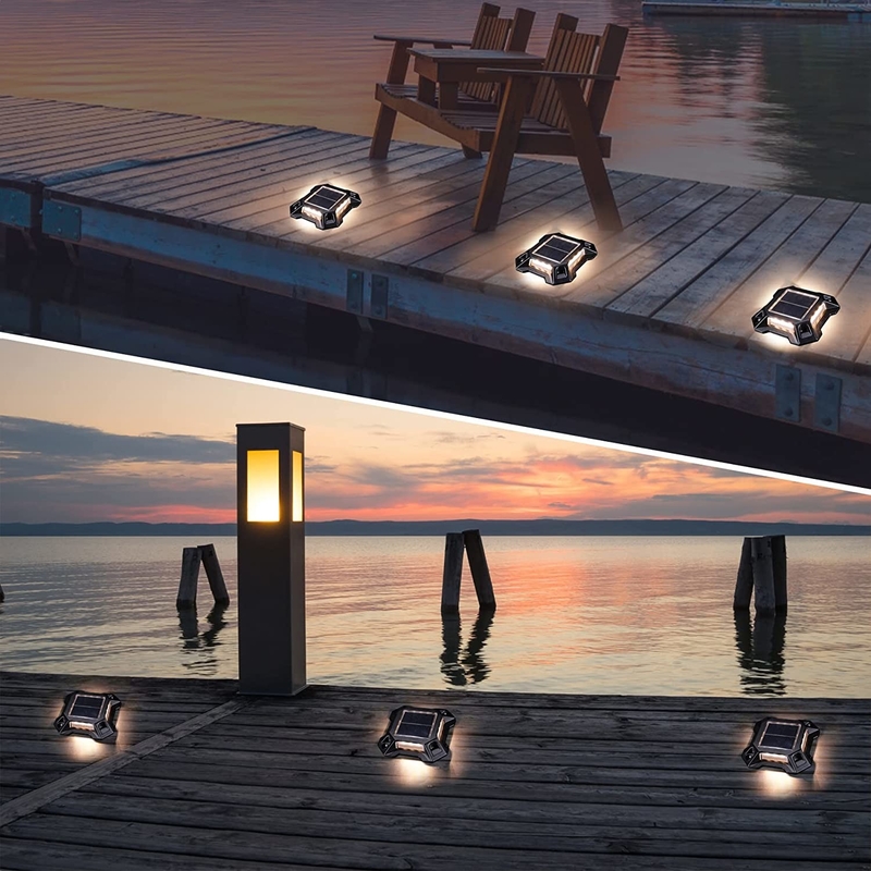 Área exterior de passagem impermeável de passagem de energia solar luzes de deque LED luz subterrânea para Garden Street