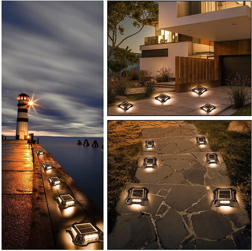 Área exterior de passagem impermeável de passagem de energia solar luzes de deque LED luz subterrânea para Garden Street