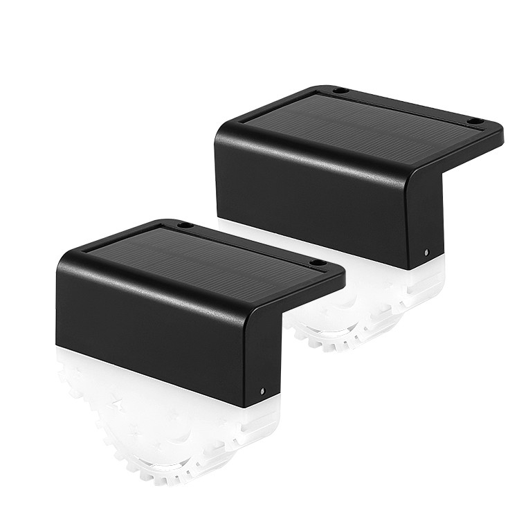 Área exterior à prova d'água Solar Jardim vedação Luz Multicolor Solar LED Portão Pilar Luz Para Jardim