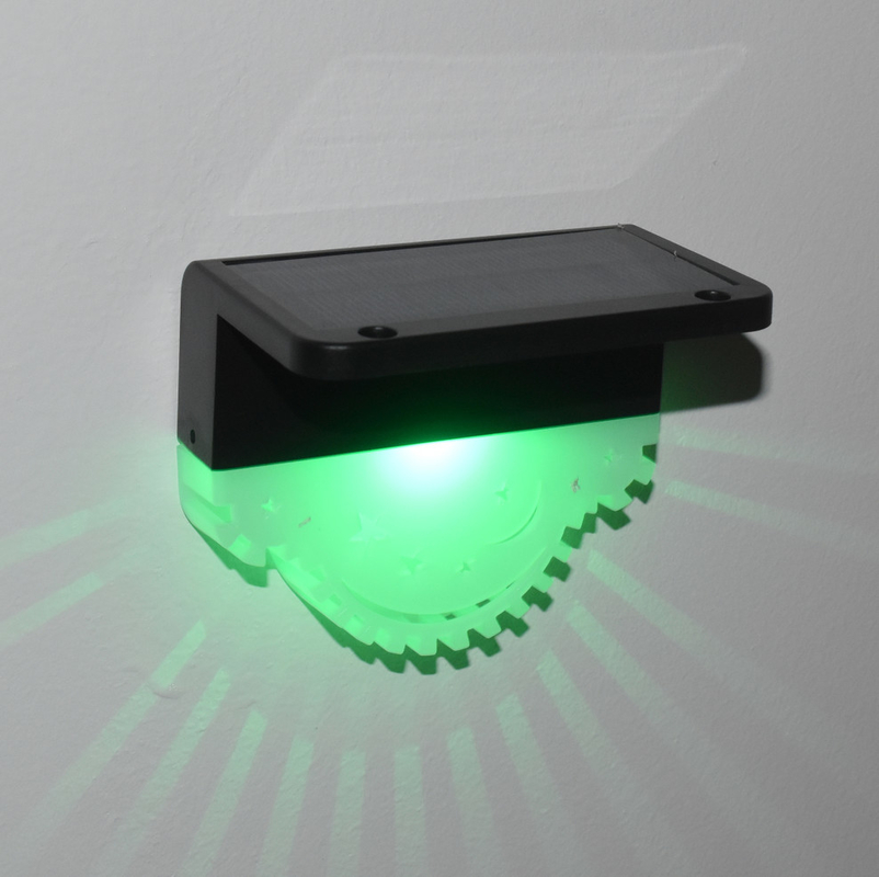 Área exterior à prova d'água Solar Jardim vedação Luz Multicolor Solar LED Portão Pilar Luz Para Jardim