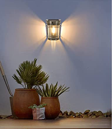 Luz de vedação solar exterior LED Iluminação de jardim solar decorativa para pátio