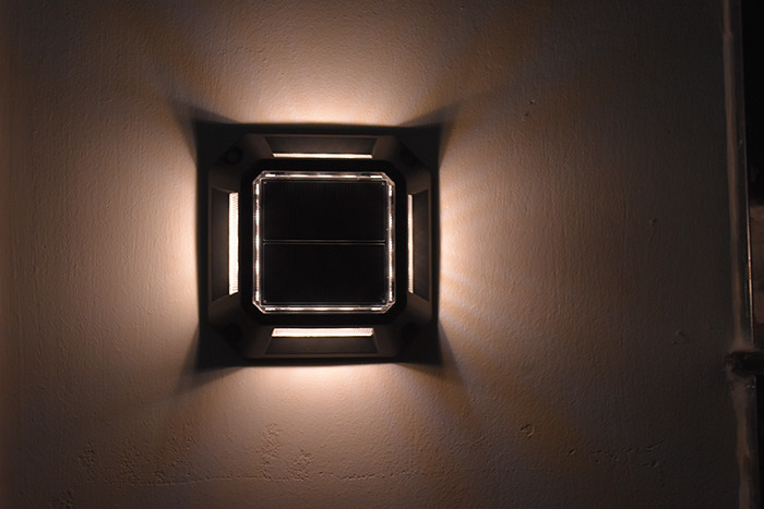 IP67 resistente à água luzes de terraço solar externo de segurança escada escada jardim terra trilha doca luz
