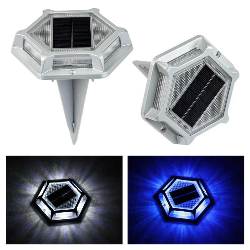 Lâmpadas de doca solar parafusos instalados 2V Voltagem 150g Peso Azul/Branco Frio -20°C~60°C Temperatura de trabalho 4-Pack