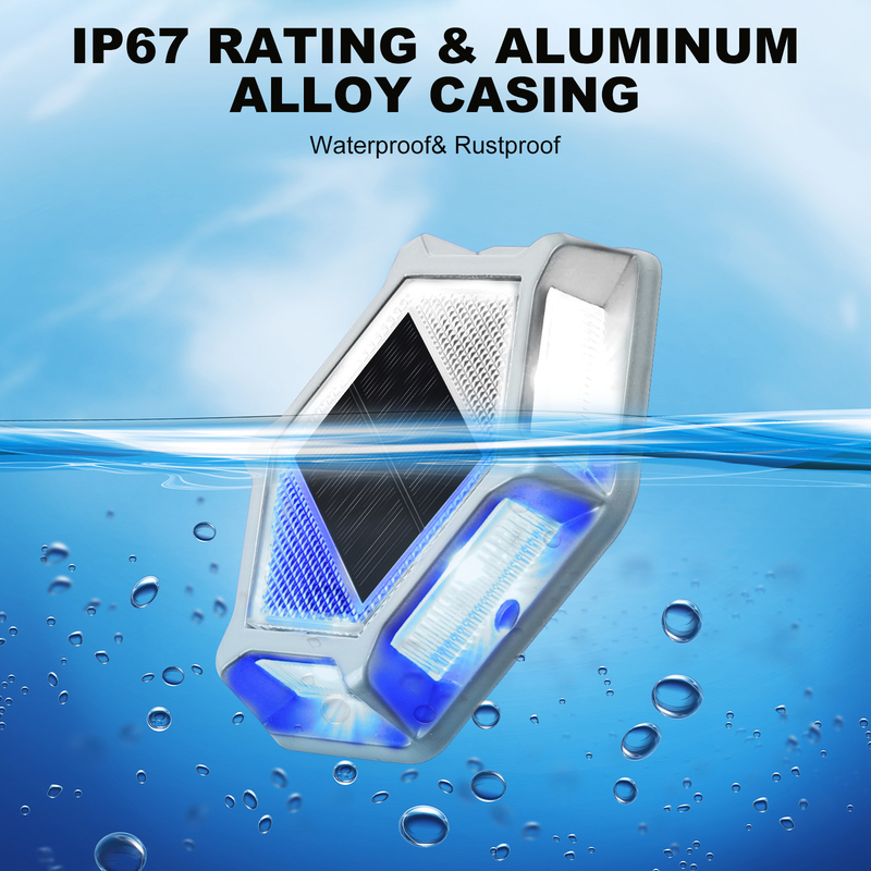 Lâmpadas de doca solar parafusos instalados 2V Voltagem 150g Peso Azul/Branco Frio -20°C~60°C Temperatura de trabalho 4-Pack