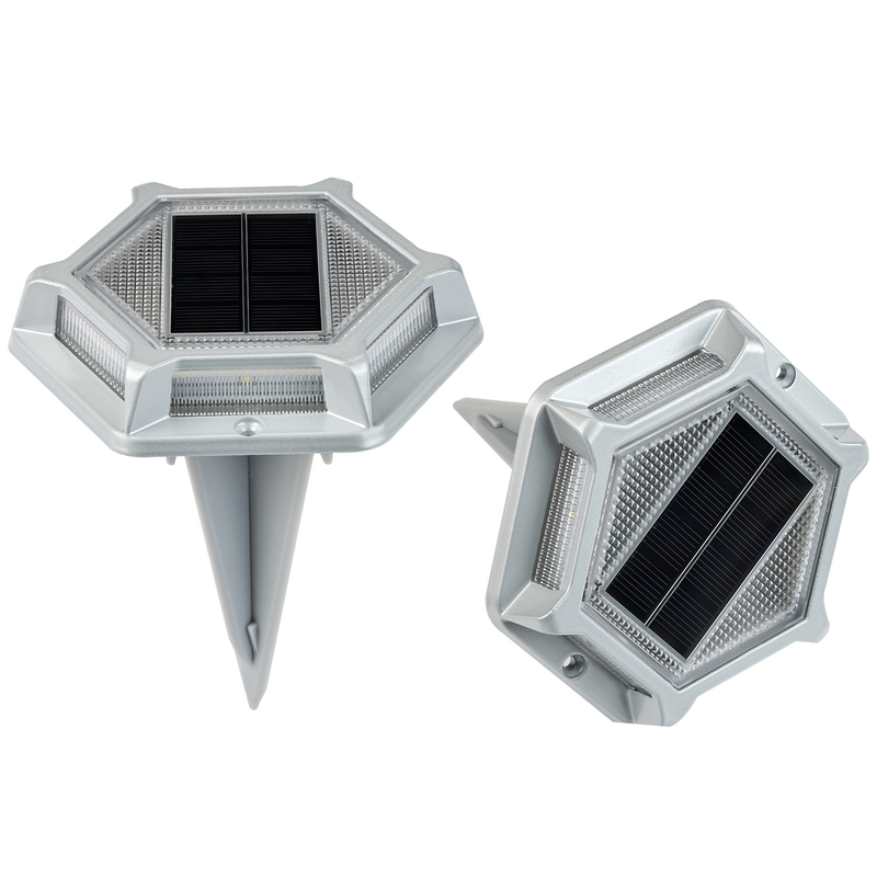 Luz de doca solar de alumínio Operando a -20.C a 60.C Voltagem 2V Completa com 4 luzes