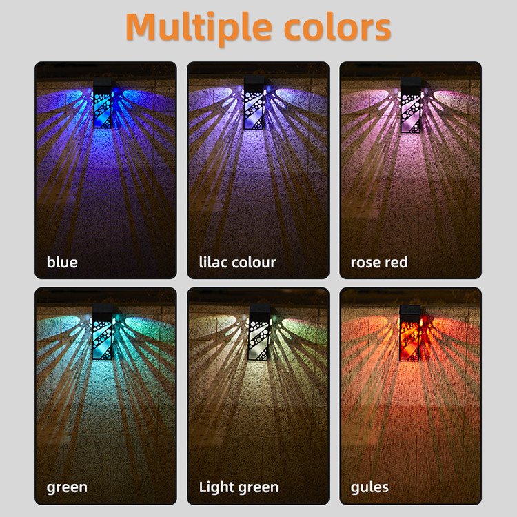 Iluminação solar LED à prova d'água Iluminação solar decorativa para jardim