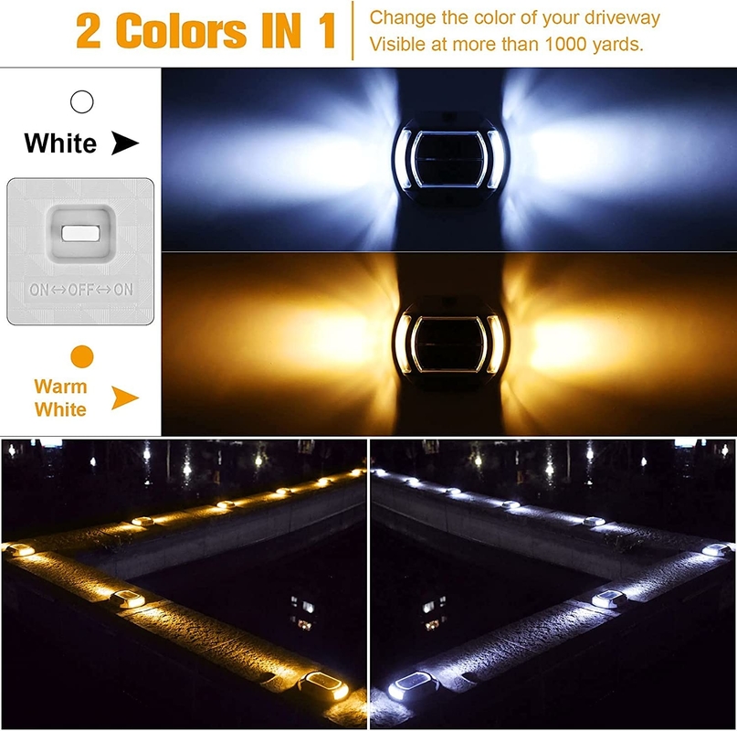 IP68 resistente à água luz solar LED Kit Mazon com 4 luzes 2V fonte de energia solar 140g peso
