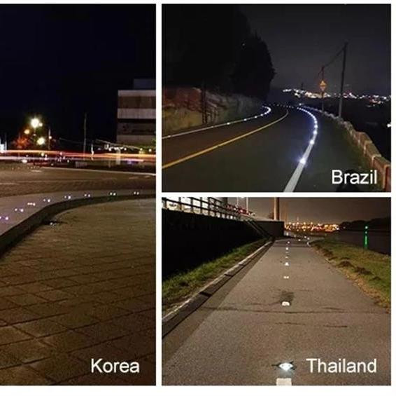 123 * 50 mm LED solar rodoviário com liga de alumínio e distância de visibilidade até 500m