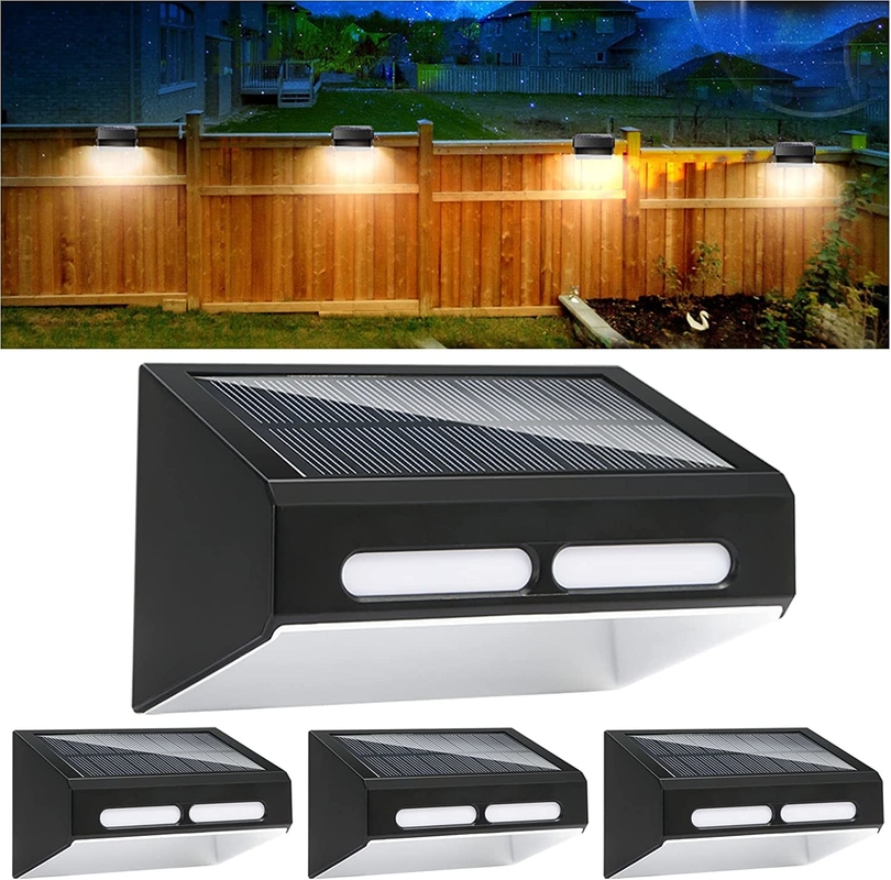 ABS Corpo LED Luz de parede com Iluminação RGB Branca Quente IP65 resistente à água 4 Pcs LED