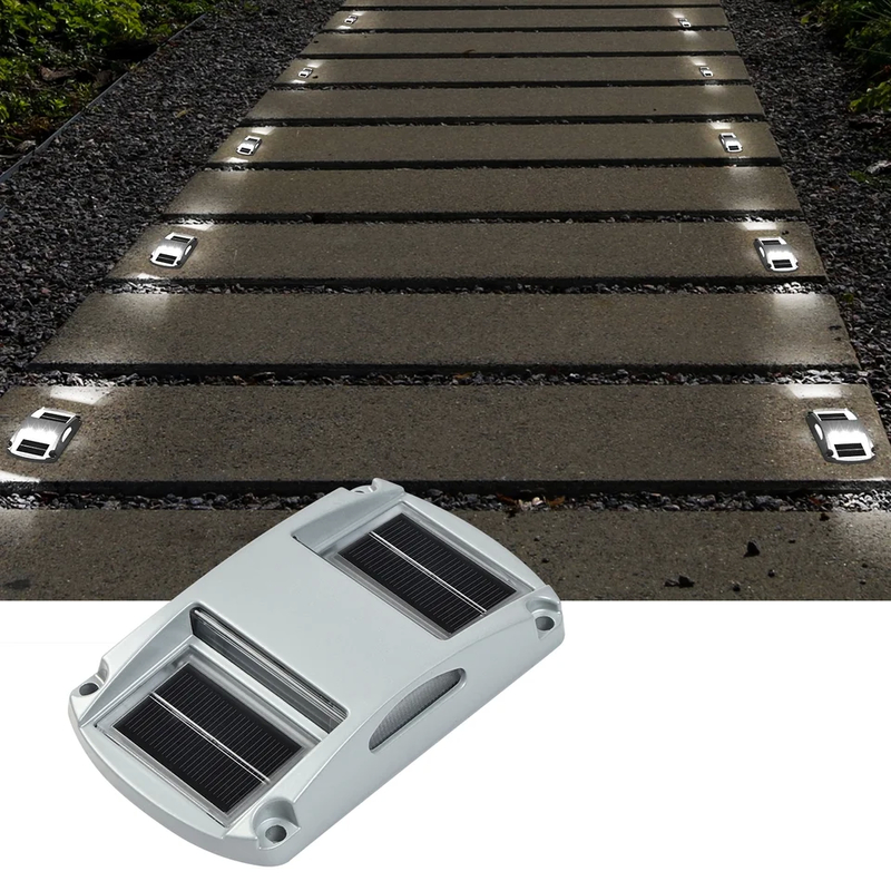 Alumínio Solar Dock Light 20 lumens IP68 resistente à água Solar Blue / Cold White Lighting