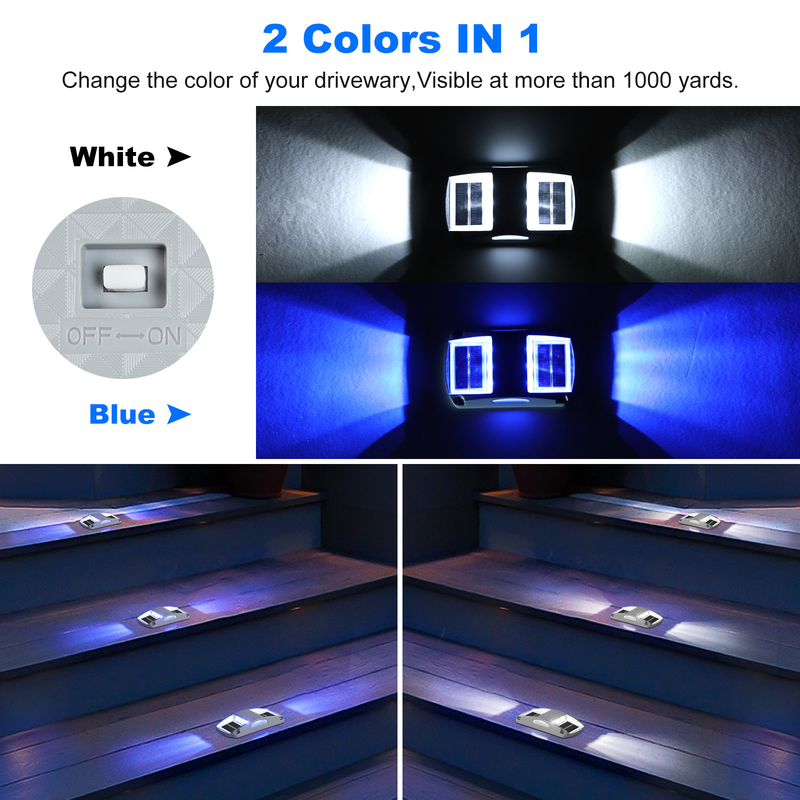 Instalação de parafusos de luz solar LED azul/branco frio -20.C ~ 60.C Temperatura de trabalho Solar 150g