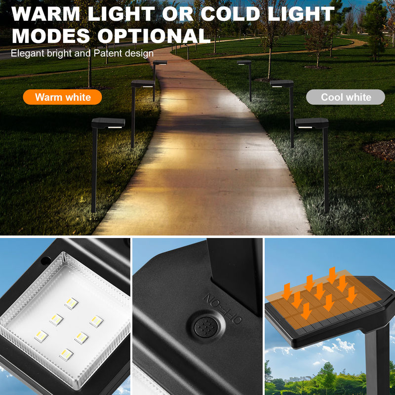 IP65 Lâmpada solar exterior com 15 horas de tempo de trabalho