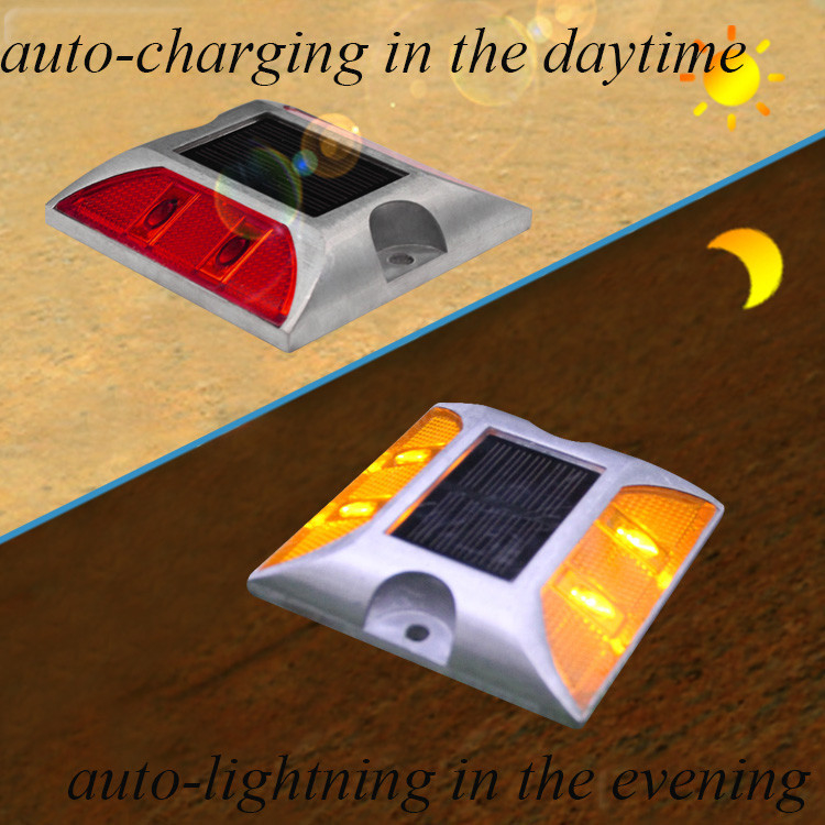 Lâmpada LED refletiva de luz solar piscante