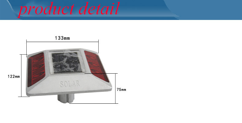 Rodas solares 2V LED IP68 Impermeável Liga de alumínio PC Reflector Amarelo Vermelho Branco Azul Verde