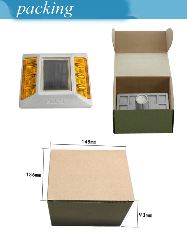 Rodas solares 2V LED IP68 Impermeável Liga de alumínio PC Reflector Amarelo Vermelho Branco Azul Verde