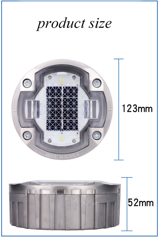 Ni-Mh Bateria Alimentada Solar LED Stud para Optima visibilidade da estrada e desempenho