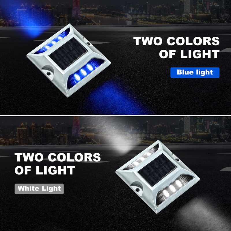 Marcadores solares LED compactos para rodovias/estradas/carrinhos com PC de liga de alumínio