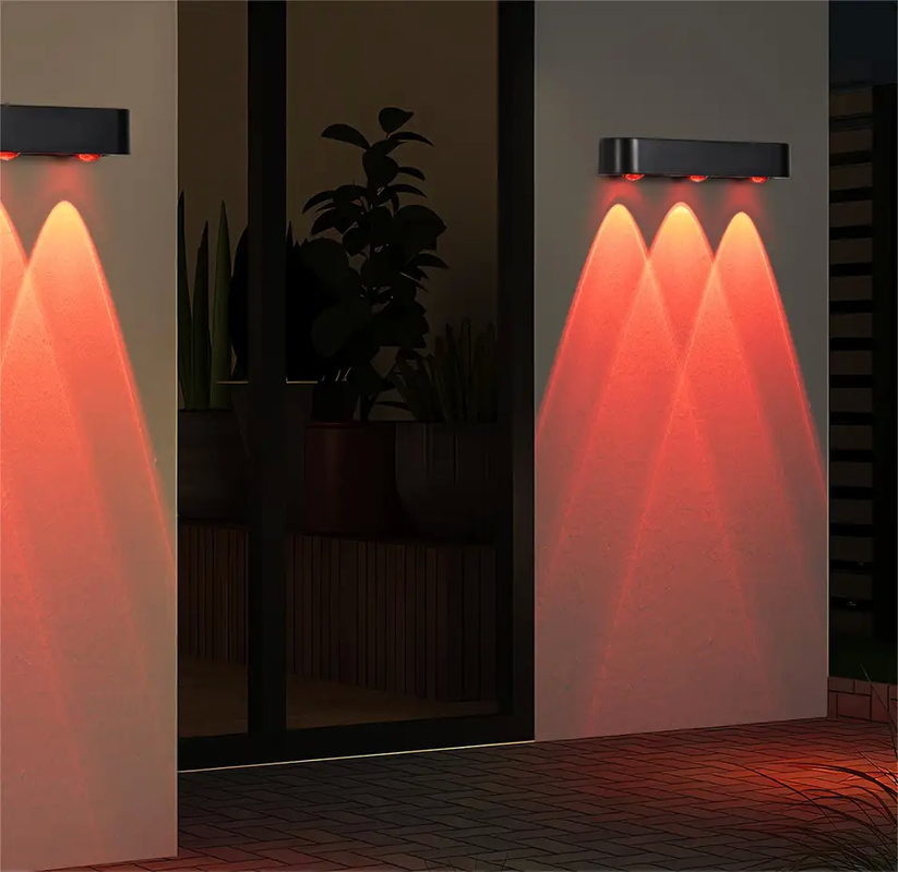 Luzes de jardim com energia solar com tempo de trabalho de 20 horas e iluminação LED branca quente