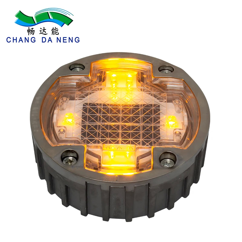 Marcadores de estrada LED solares de 20 toneladas com 6 luzes LED por lado