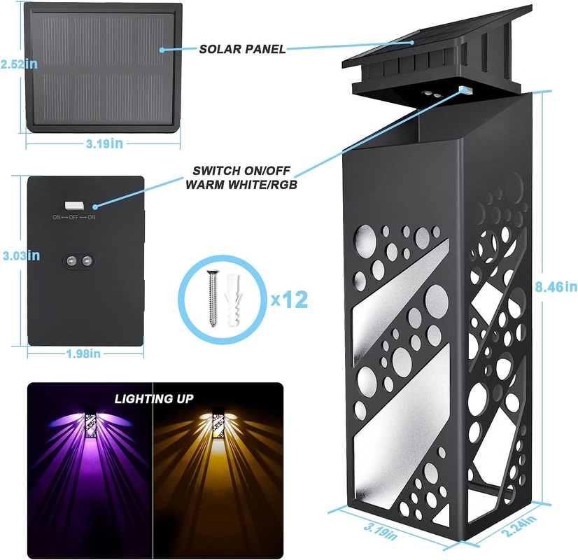 150g de luzes de jardim movidas a energia solar melhoram o seu espaço exterior com uma bela decoração de iluminação para vedação Darden