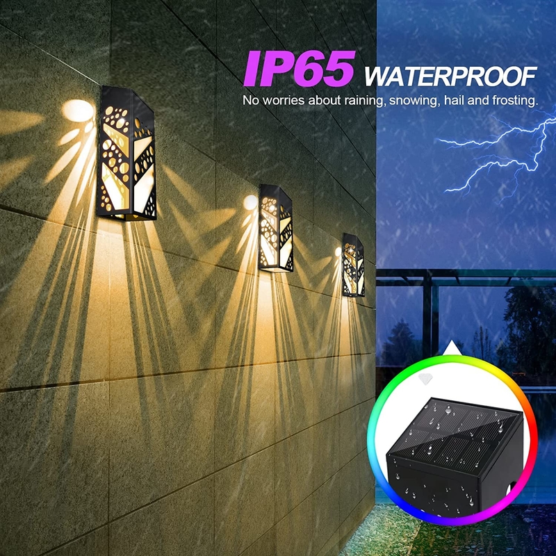 150g de luzes de jardim movidas a energia solar melhoram o seu espaço exterior com uma bela decoração de iluminação para vedação Darden