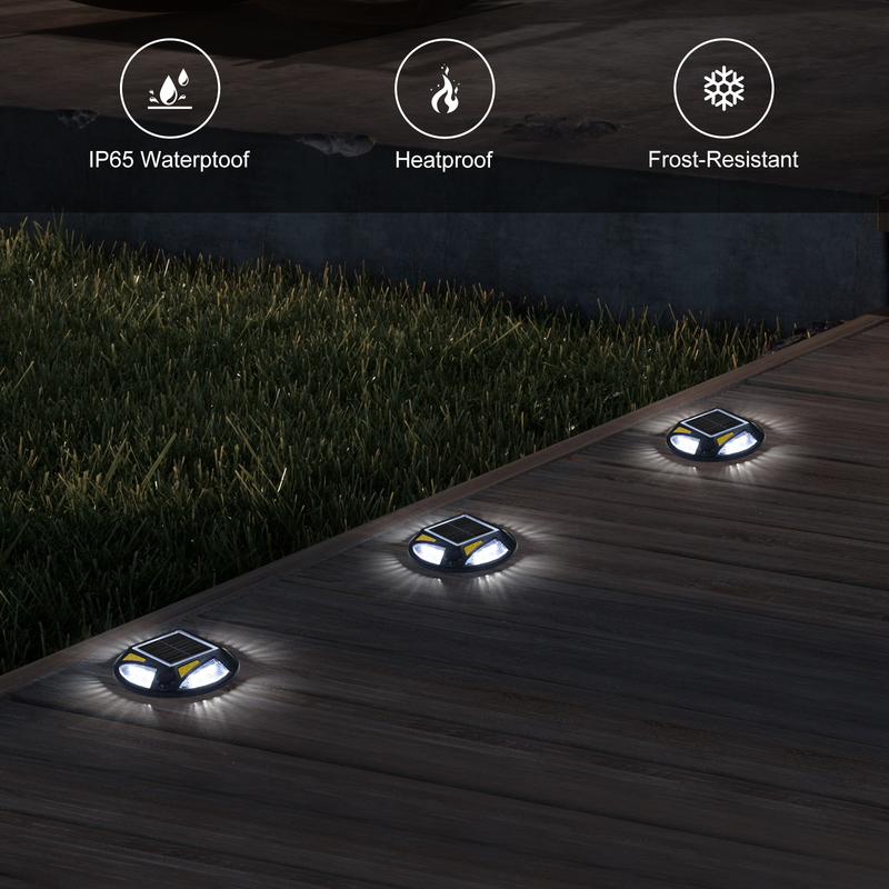 Luz solar LED brilhante com instalação de parafuso PC de alumínio 20 lumens