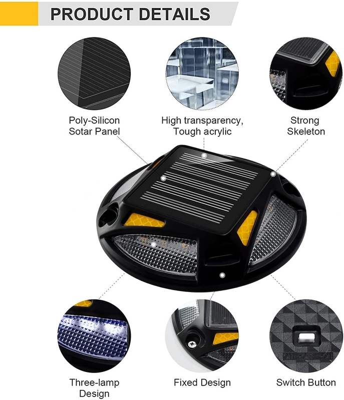 2V Solar Dock Light Bule/Cold White 108*21 MM para aplicações de docking